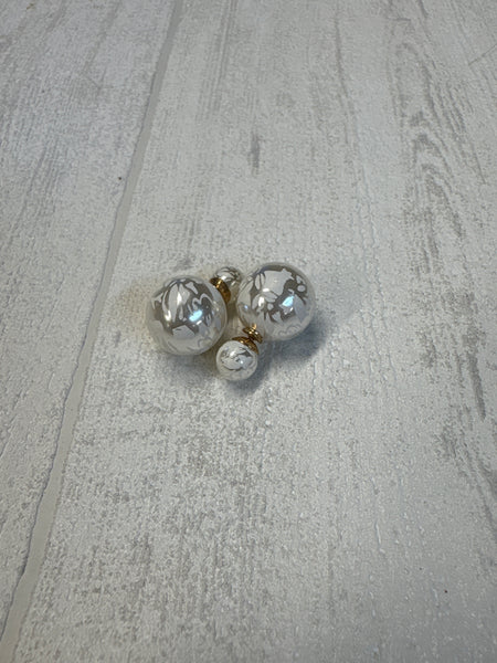 Boucle d’oreille / nacré