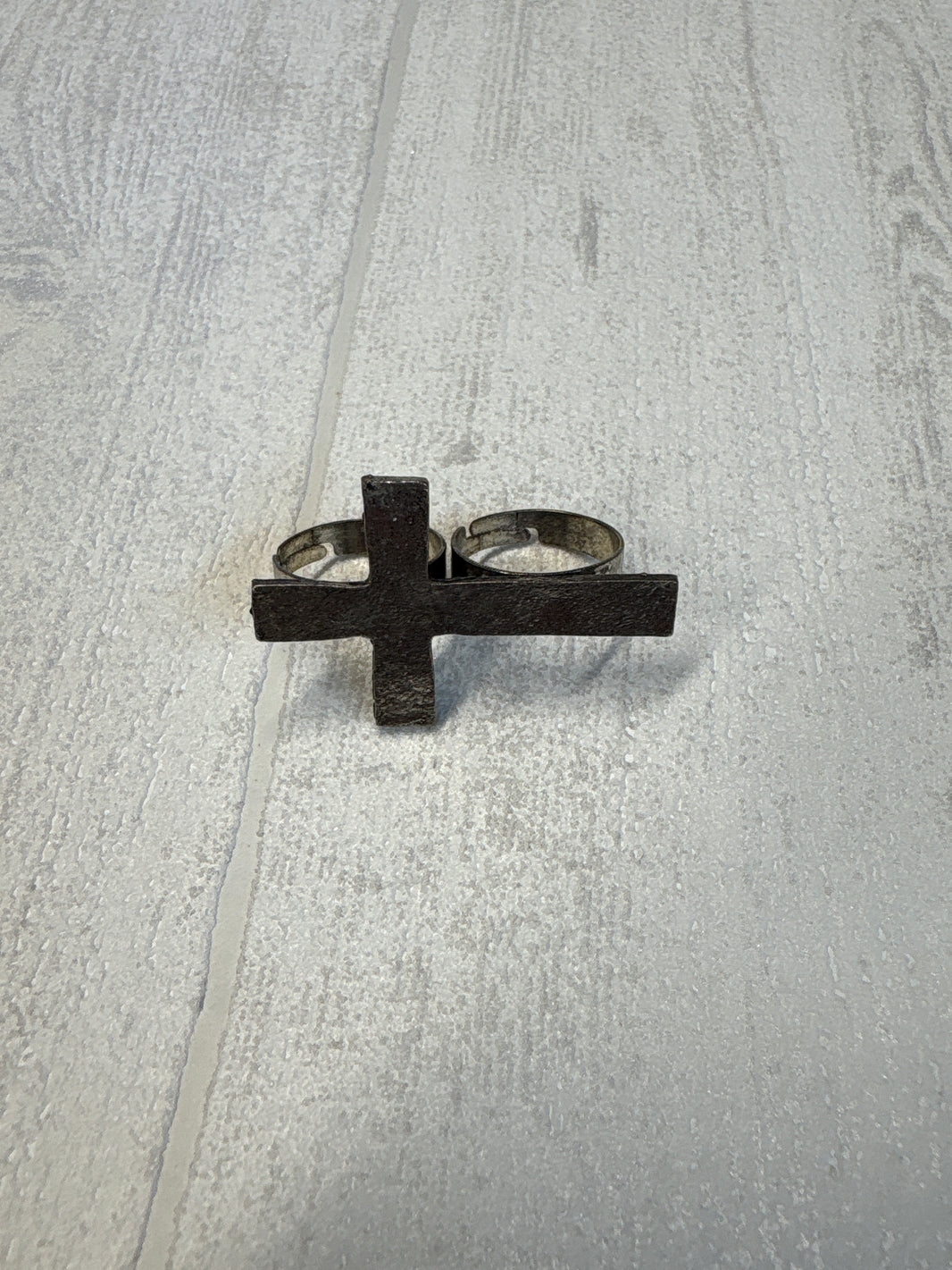 Bague ajustable croix