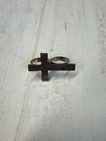 Bague ajustable croix