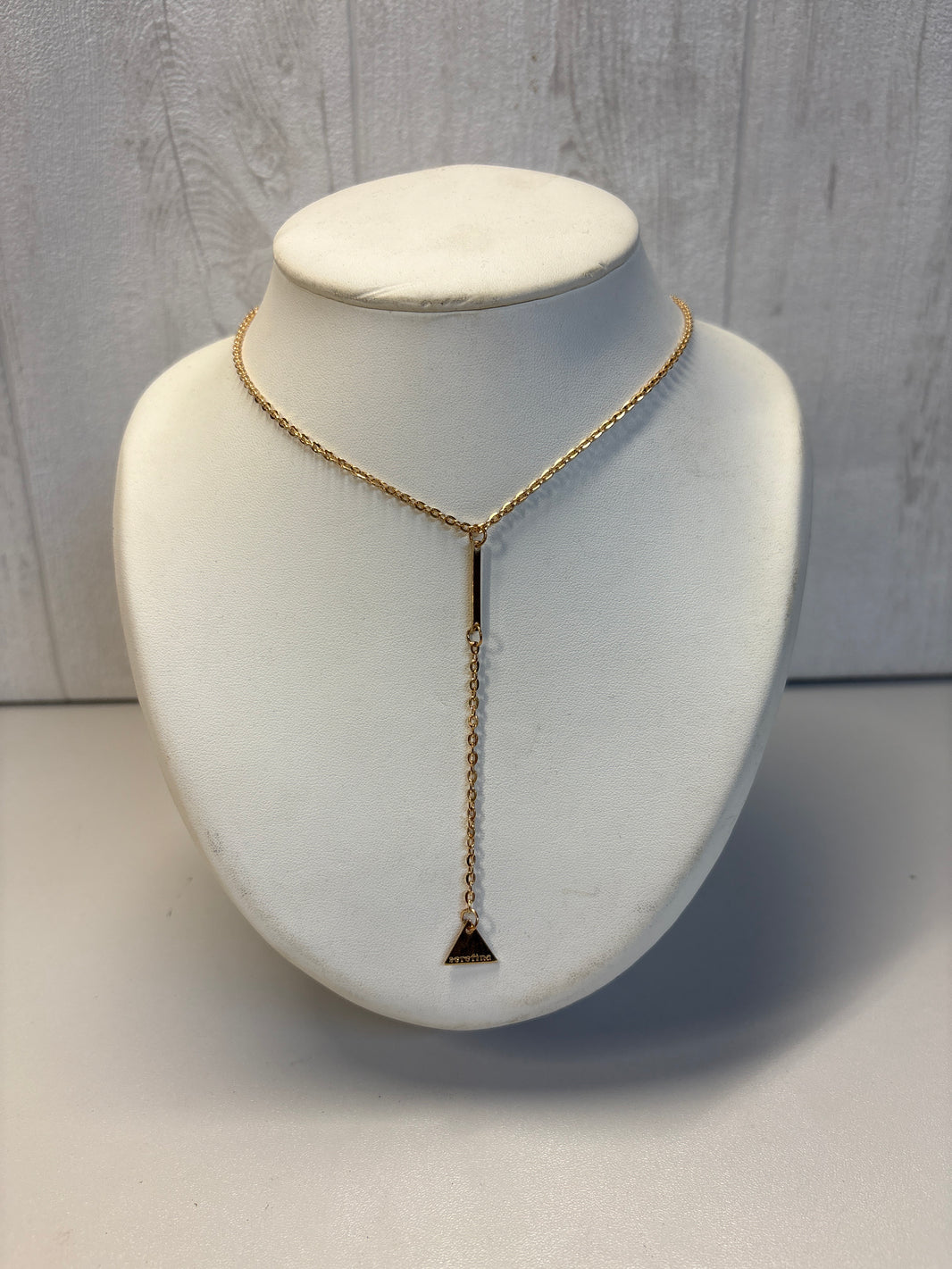 Collier tombant / pendentif rectangulaire