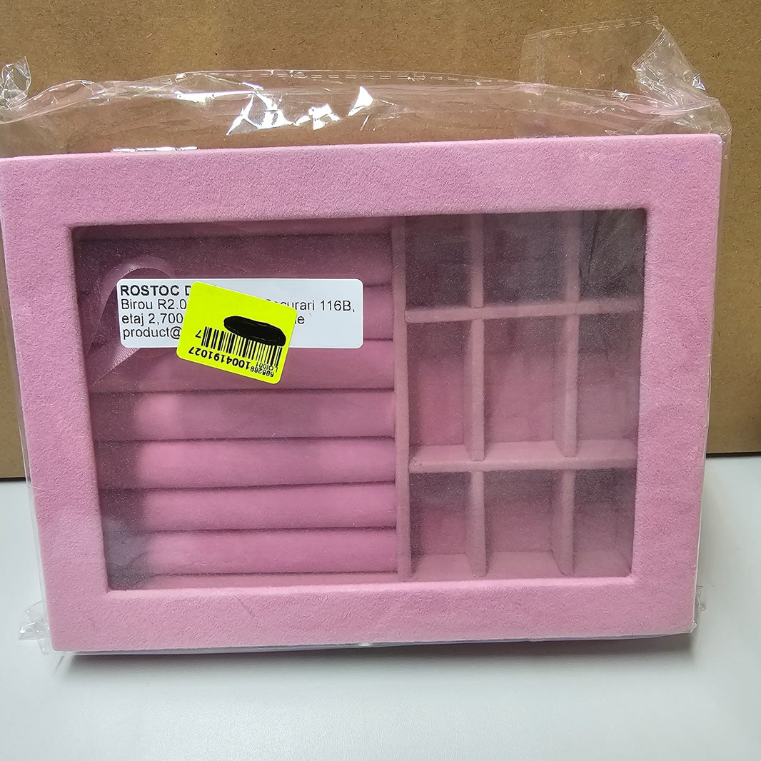 Boîte à bijoux rose