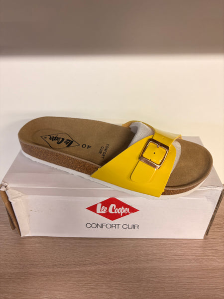Paire de mule en cuire - Lee Cooper - Jaune