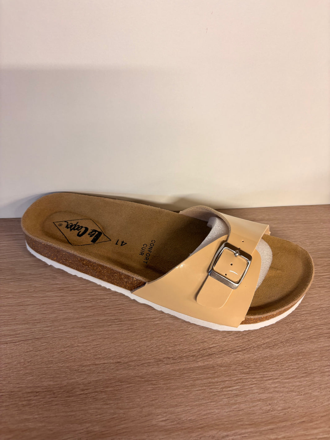 Paire de mules en cuir - Lee Cooper - Beige