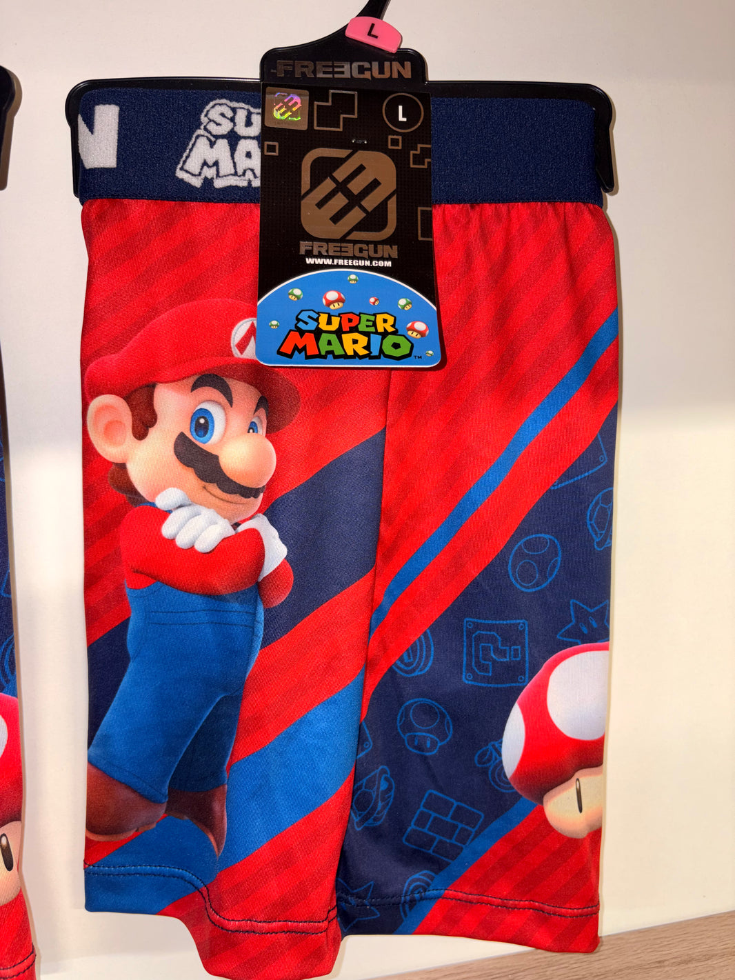 Boxer Freegun, Super Mario - 92% polyester￼￼