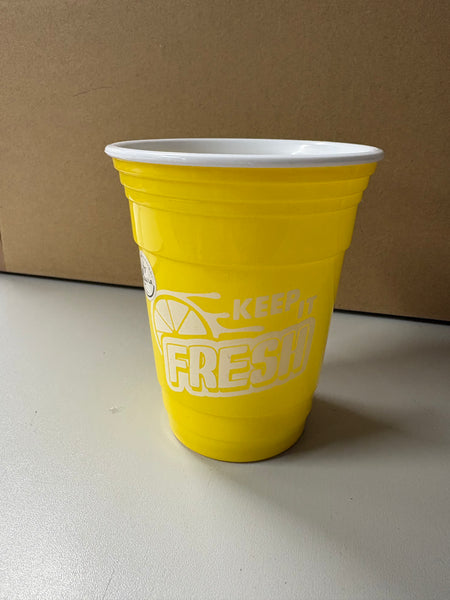 Gobelet en plastique jaune 500 ml