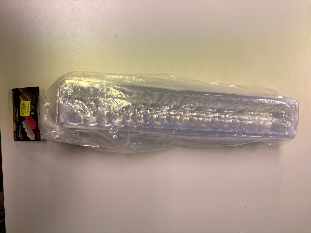 12 moules à buches en cristal environ 43cm