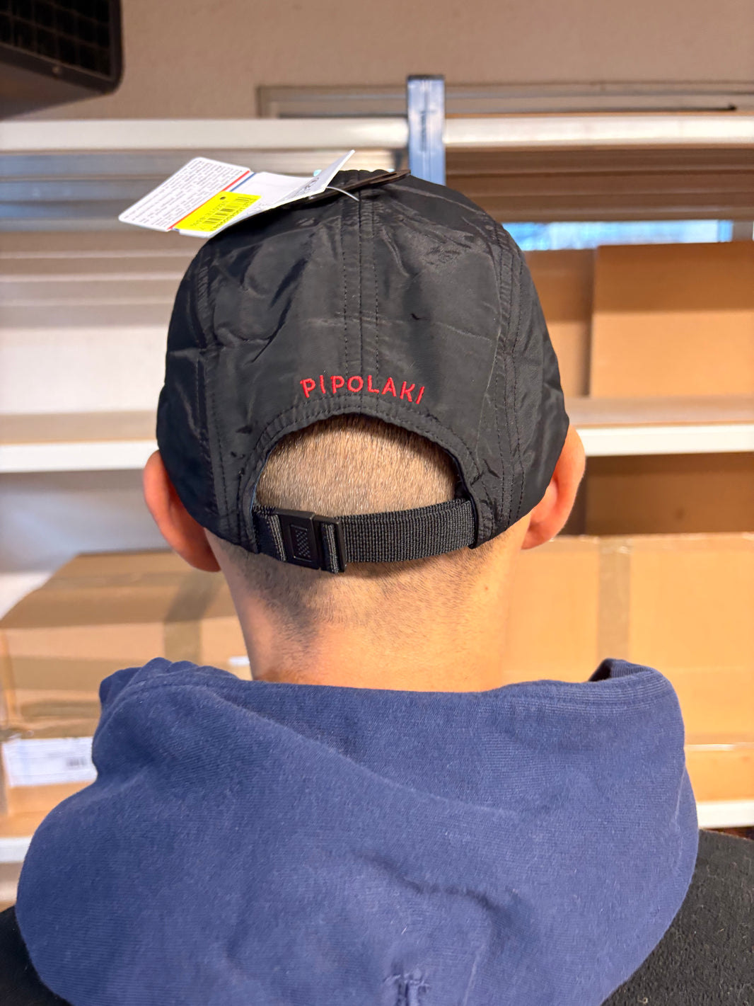 Casquette pipolaki taille unique Noir